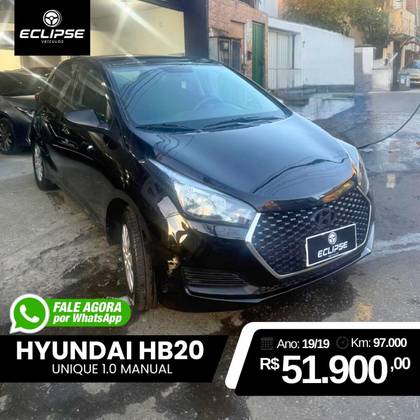 HYUNDAI HB20 1.0 UNIQUE 12V FLEX 4P MANUAL HYUNDAI HB20 1.0 UNIQUE 12V FLEX 4P MANUAL